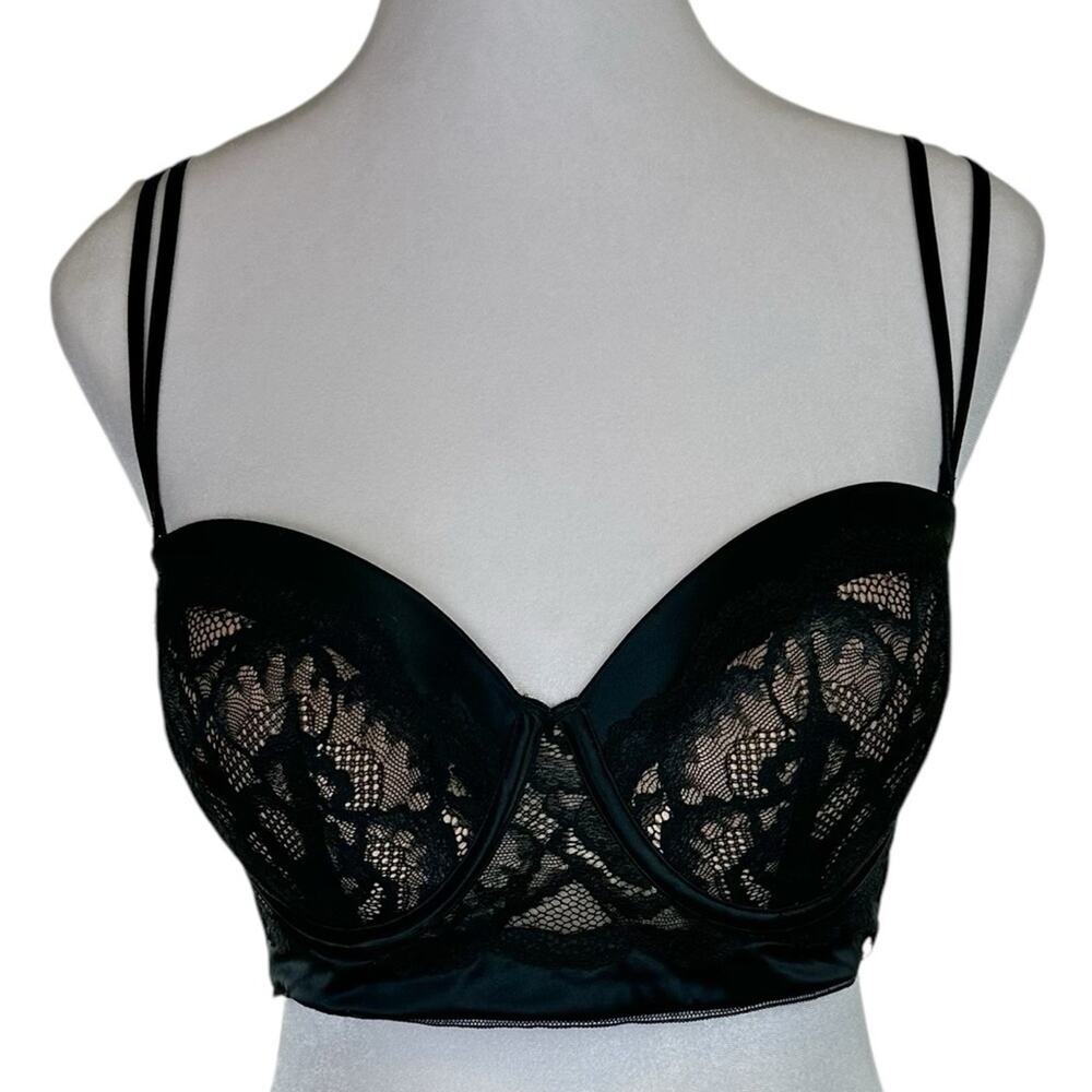 Calvin Klein Black Lace Bra 36C Wide Band